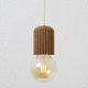 pendant lamp / satin / oak / contemporary
