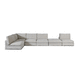 modular sofa / corner / contemporary / fabric