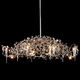 contemporary chandelier / crystal / steel / commercial