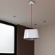pendant lamp / lacquered steel / porcelain / contemporary