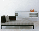 contemporary daybed / fabric / indoor