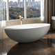 oval bathtub / freestanding / for homes / contemporary