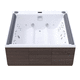 above-ground hot tub / square / 6-person / composite