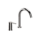washbasin mixer tap / countertop / chrome-plated brass / indoor