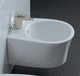 wall-hung bidet / ceramic