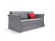 sofa bed / contemporary / fabric / green