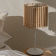 table lamp / wooden / contemporary / corded