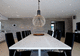 contemporary dining table / oak / wooden base / metal base