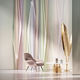vinyl wall-covering / printed / fabric look / home
