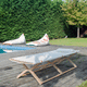 contemporary sun lounger / fabric / birch / plywood