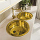single-bowl kitchen sink / without drainboard / copper / overmount