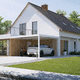 commercial carport / precast / aluminum / 1-person