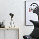 table lamp / brass / walnut / contemporary