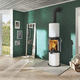 wood heating stove / 7 kW / multi-fuel / free-standing