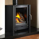 wood heating stove / 6 kW / contemporary / metal