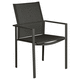 contemporary dining chair / outdoor / Sunbrella® / stainless steel base