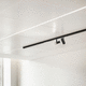 LED track light / square / metal / commercial