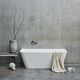 free-standing bathtub / composite / white