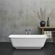 free-standing bathtub / composite / white