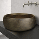 countertop washbasin / ceramic / handmade / round