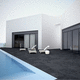 porcelain stoneware tile / matte / poolside / floor
