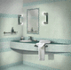 ceramic tile / polished / bathroom / wall