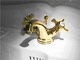 washbasin single tap / deck mounted / brass / bathroom