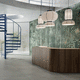 porcelain stoneware tile / natural finish / rustic / indoor