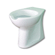 free-standing toilet / ceramic / for healthcare facility / oval