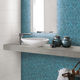 porcelain stoneware mosaic tile / high-gloss / bathroom / wall