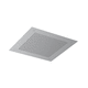 built-in shower head / square / rain