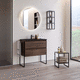 free-standing washbasin cabinet / wall-mounted / metal / ceramic