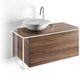 wall-hung washbasin cabinet / wooden / contemporary