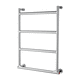 electric towel radiator / contemporary / metal / silver-colored