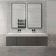 porcelain stoneware tile / high-gloss / indoor / bathroom