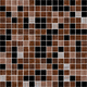 mosaic look tile / glass / indoor / wall