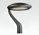 urban lamp post / contemporary / cast aluminum / with tempered glass diffuser
