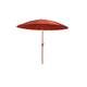 round parasol / mast-centered / fabric / manual