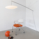 contemporary wall light / indoor / metal / Japanese paper