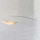 contemporary wall light / indoor / steel / Japanese paper