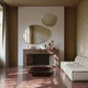 wall-mounted mirror / hanging / commercial / for domestic use