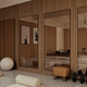wall-mounted mirror / hanging / floor-standing / commercial
