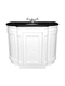 free-standing washbasin cabinet / wooden / traditional
