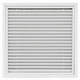 anodized aluminum ventilation grill / square / white