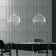 pendant lamp / brass / contemporary / corded