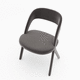 contemporary visitor chair / fabric / without armrests