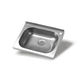 rectangular hand basin / stainless steel