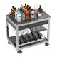beverage trolley / commercial / inox