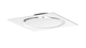 ceiling air diffuser / suspended / square / steel