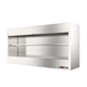 counter refrigerated display case / butcher / stainless steel / with sliding door